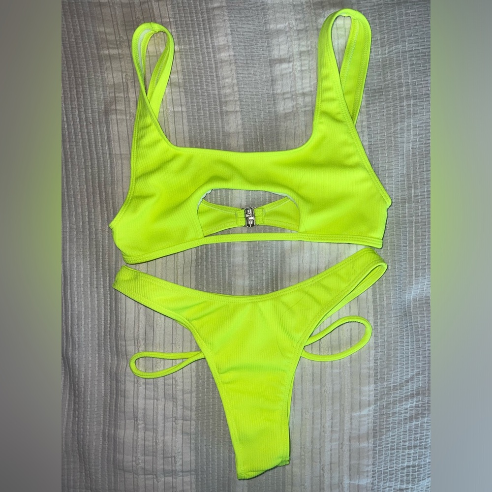 Neon Cutout Bikini